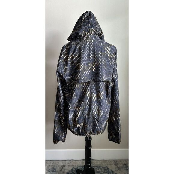 Gymshark Men's Cut Yellow & Navy Hooded Sports Windbreaker Rain Jacket Size M - Picture 2 of 10